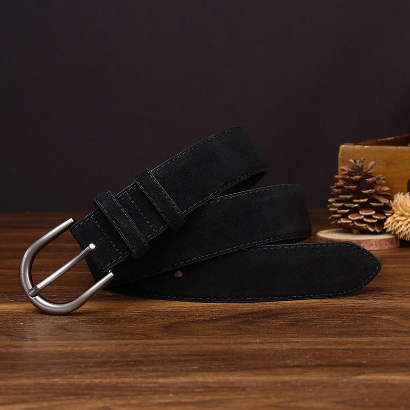 

Stylish Simple And High-End Suede Anti-Suede Leather Belt For Women, Versatile Flip Fur Casual Light Luxury Cowhide Belt For Women 100cm