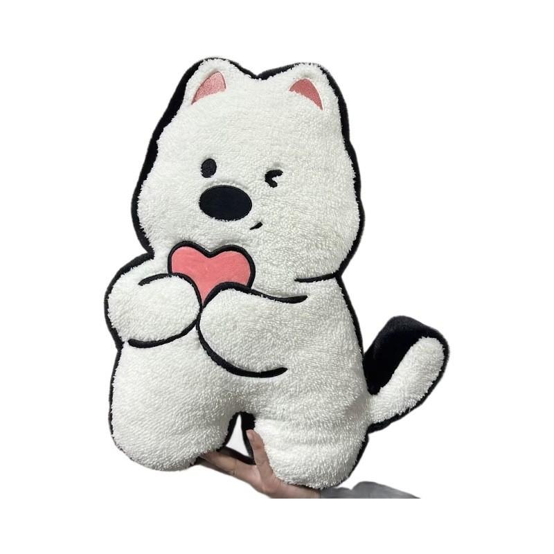 West Highland White Terrier Hund Katze Plüschtier Mit Weichem Kurzflor Für Kinder Und Geschenk