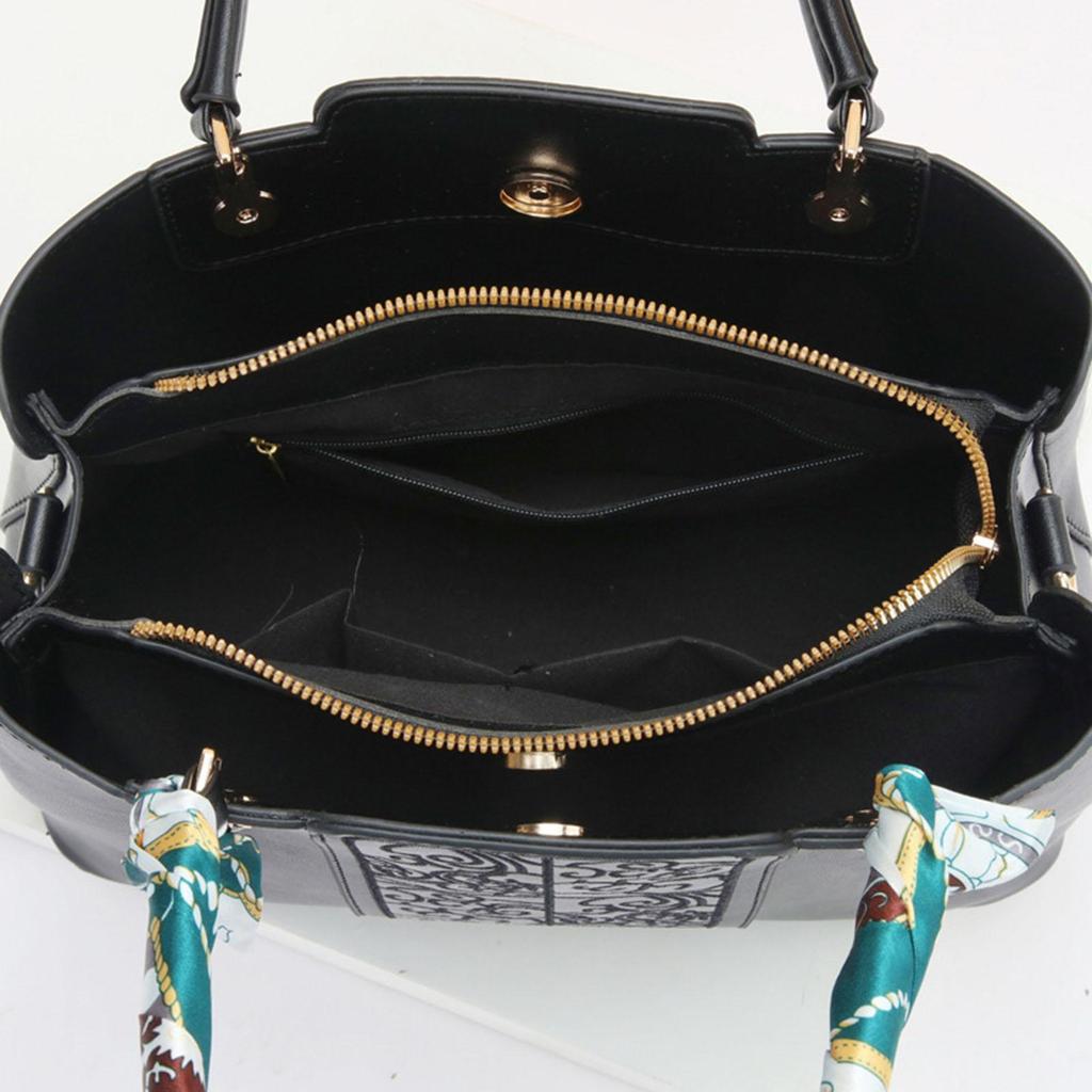 Handbag for Women Fashion Carrier Crossbody Bag Shopping Traveling Daily Black