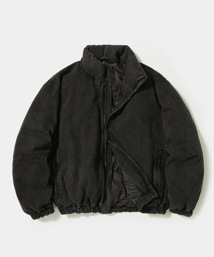 Columbia University B/S Street Denim Over Puffer Gray Denim