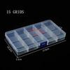 ZK40 Transparent Plastic Storage Jewelry Box Plastic Compartment Adjustable Container Storage Boxes Beads Earring Organizer Case
