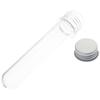 10pcs Plastic Test Tube Transparent 45ml Science Tubes with Aluminum Cover 25×140mm Burette Scientific Experiments