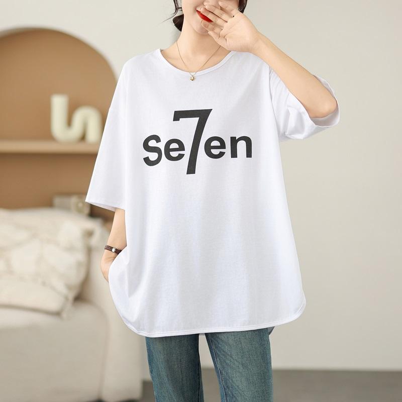 

Короткий рукав, свободная винтажная футболка свободного покроя, женская летняя футболка белый