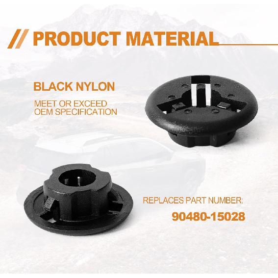 10PCS Car Hood Prop Rod Grommet, Prop Rod Grommet Clip - 90080-48064