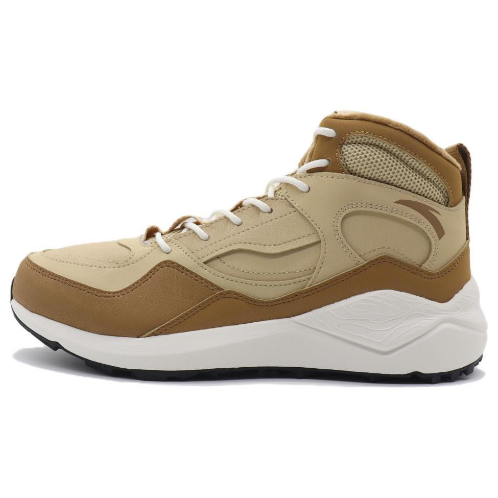 

Anta Foundation Stone Fleece lined Slip Resistant, Abrasion Resistant, Thermal High top Sports Casual Shoes Brown 112248992-3 40