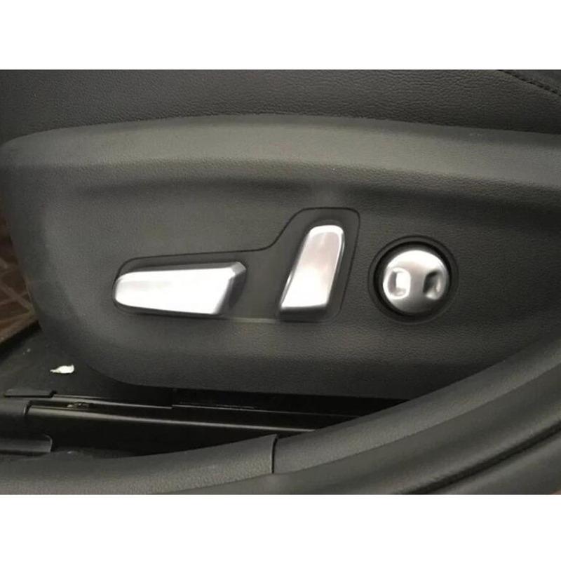 For Hyundai Elantra Avante 2016 2017 2018   Car Styling Cover Detector ABS Frame Seat Adjustment Knob Button Switch Trim