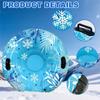 1Pc Inflatable Ski Ring Thicken Pvc Winter Snow Tube with Handle Durable Snow Sled Board Adult Children's Outdoor Skiing Ring