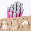 1Pcs Nail Art Stamp Pen Diy Floral Butterfly Nail Graffiti Nail Dotting Tools Polishing Painting Drawing Manicure Tools