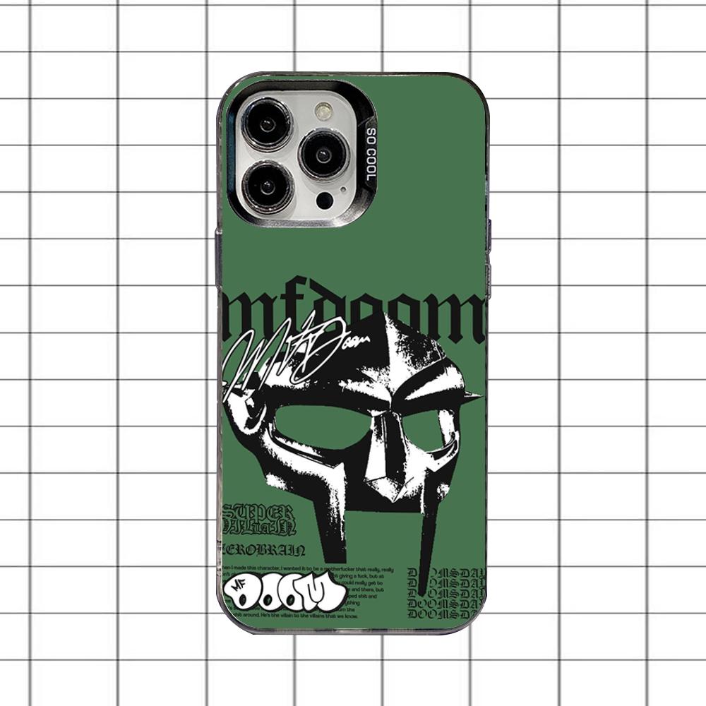 Etui Na Telefon Mf Doom Wielkimi Literami Dla iPhone 16,15,14,13,12,11,8,7,Pro,Max,Plus,Mini,XS,SE Odporne Na Upadki Czarne Matowe Twarde