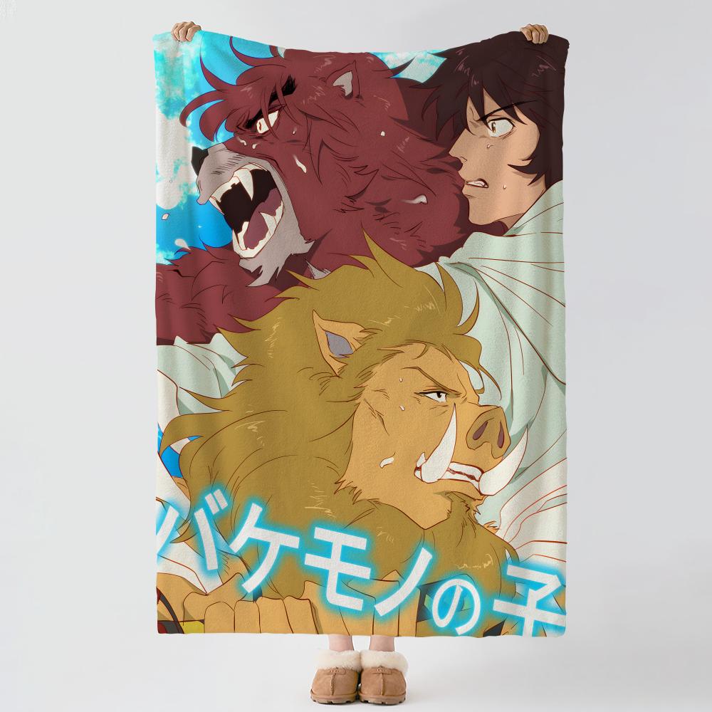 anime T-The Boy and the Beast-T Throw Thick Comfort Flannel Quilt, Multi-scene Use Indoor Outdoor Daily Nap