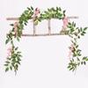 180cm Fake Ivy Wisteria Flowers Artificial Plant Vine Garland for Room Garden Decorations Wedding Arch Baby Shower Floral Decor KTY