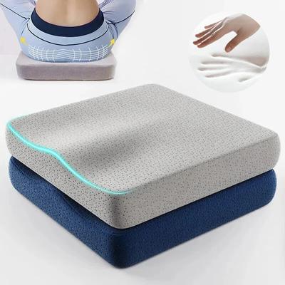 Almofada ergonômica de espuma de memória para escritório Almofada anti-hemorroida Almofada para cadeira Almofada para cóccix Almofada para assento de carro Fronha lavável