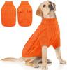 Dog High Collar Knit Sweater for Autumn/Winter 2025 - Solid Color Pet Clothing