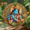 D Flat Wall Decoration  Hindu God Decoration with Floral Pattern Waterproof Antifading Suitable for Homes Temples Cafes