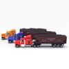 1:65 Alloy Truck Model Realistic Simulated Detailed American Super Long Transport Truck Model for Adults