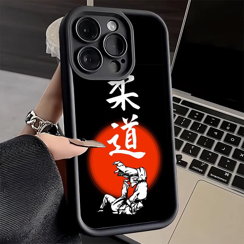 

Phone Case for iPhone 17 Air 16E 15 16 Pro Max Judo Jiu Jitsu BJJ Brazilian Cover 14 Plus 13 12 Mini Soft Shell Silicone Fundas iPhone 14 Pro