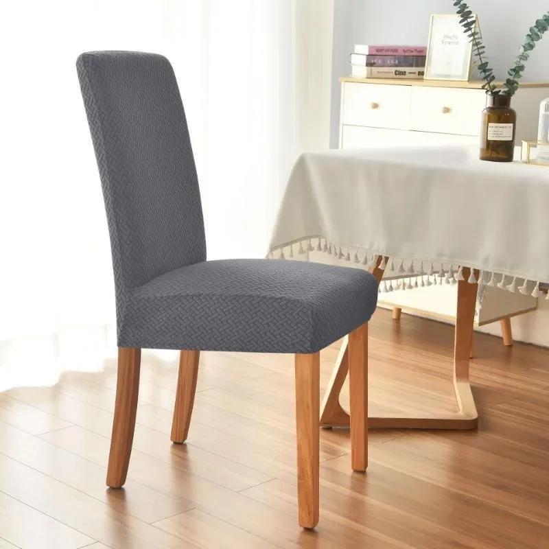 Elastic Jacquard Chair Cover Solid Color Home Living Room Decoration Backrest Chair Cover Protective Seat