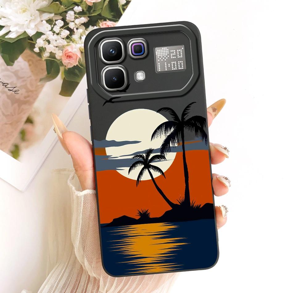 For Infinix Note 60 Pro Note60 Fashion Dusk Beach Painting Phone Case For Infinix Note 60 60Pro 5G Soft Silicone Covers Bumpers
