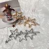Y2K Five-Pointed Star Metal Hairpin - Sweet & Spicy Subculture Design for Women