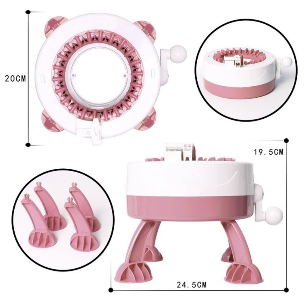 22-Needle Automatic Knitting Machine Rotating Loom Beginner-Friendly Weaving Sewing Machine DIY Craft Hand Knitting Weaving Tool
