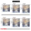 2D flat printing 2pcs Curtains birch Blackout Polyester Family Party Suitable for Party Decor bedroom decor