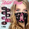 1 PC World  Day Printed Dust-Proof And Breathable Cotton Mask Cycling Mask