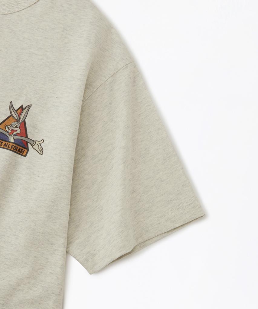 OUTSTANDING [Looney Tunes] Half Sleeve Tee(Bugs Bunny)_1%Oatmeal