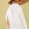 LESS 2024 Spring Casual Drawstring Stand-Collar Shirt