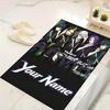 Custom 1Pc Name Flannel Personalized Rug Non Slip Floor Mat Soft Carpet for Living Bedroom Office Home Decor Gift