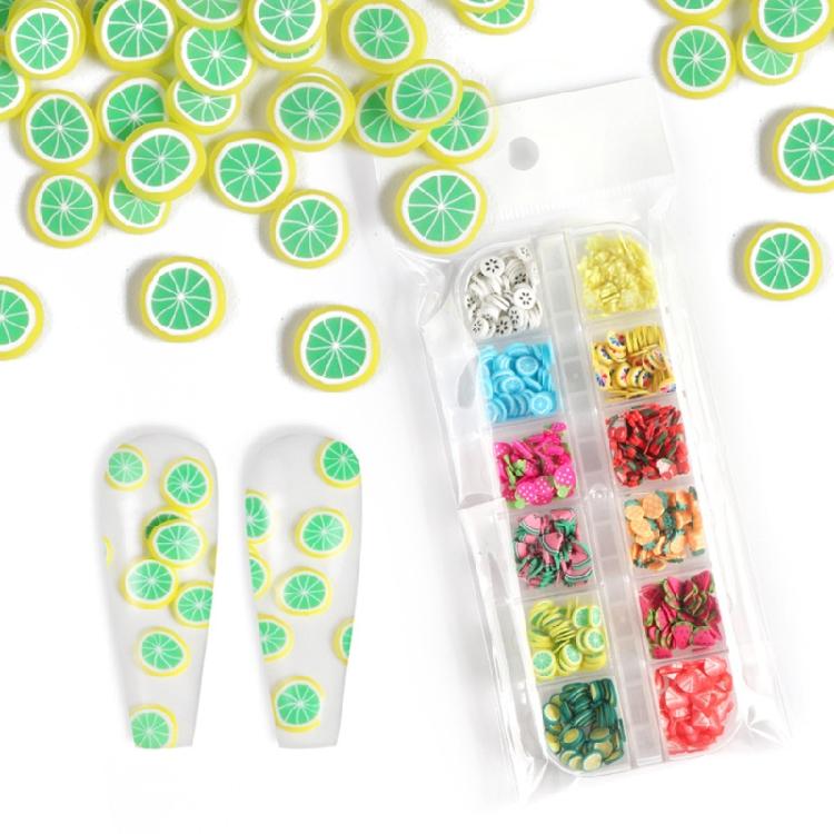UV Epoxy Resin Mold Filler Nail Art Fruit Slices 3D Polymer Slices Decorations