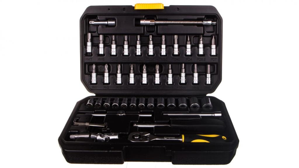 Socket Wrenches 1/4 Inch Crv Steel 38D640 /46 Pcs/