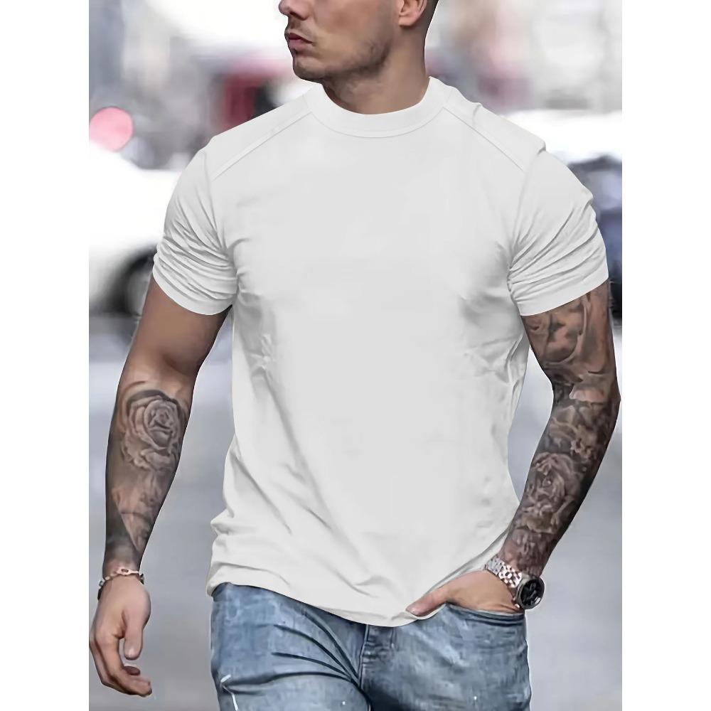 Men's T-shirt Round Neck Casual Top