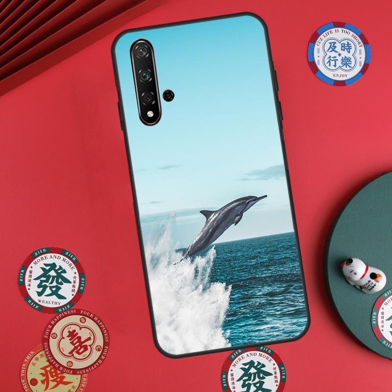 Ocean Dolphin For Huawei Nova Y73 Y72 Y61 Y91 Y90 Y70 Y60 12s 12i 11i 8i 9 10 SE P60 Pro P30 P40 Lite Case