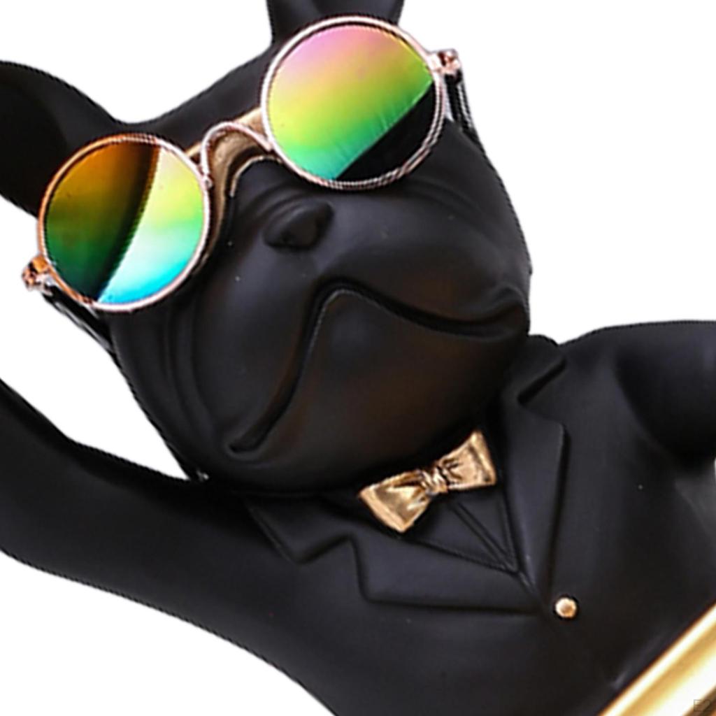 Elegantní Butler Socha Psí socha Úschovna šperků Figurka zvířat Držák na stůl do chodby