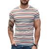 Fashion Stripe 3D Printed T Shirts For Men Summer Casual Crew Neck Short Sleeve T-shirt Loose Vintage Breathable Tees Pullovers