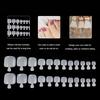 500Pcs Fake Toenail Tips Set Full Cover False Toe Nail Tips for   Nail Art & Manicure Salons 12 Sizes