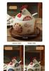 Ceramic Chick Spice Jar with Lid & Spoon - Moisture-Proof, High-End Kitchen Salt & Chili Shaker.