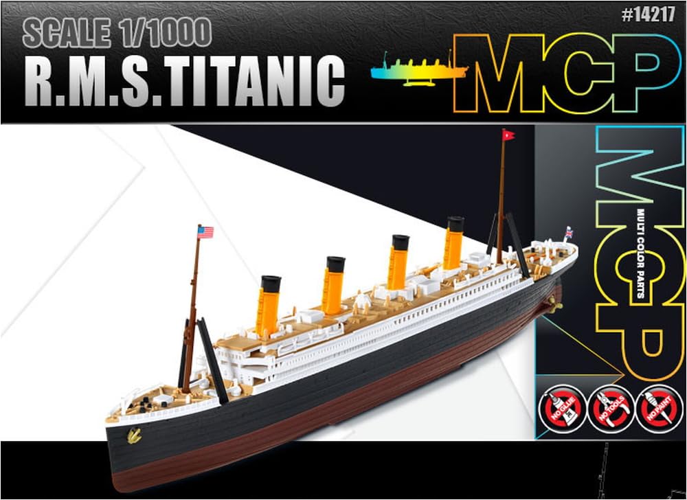 Academy Britský RMS Titanic Plastikový model 14217 1/1000 Předbarvený