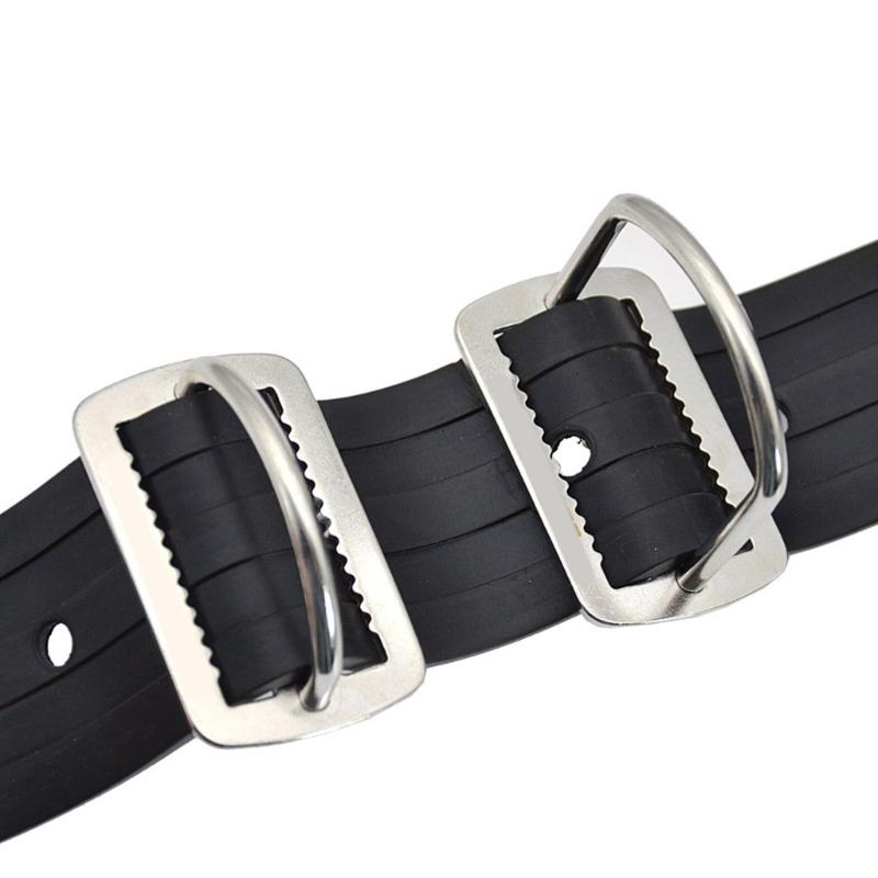 Scubas Diving Sidemount Webbings Strap Fixing Buckles Stainless Steel Knurled Buckles for Underwater Equipment