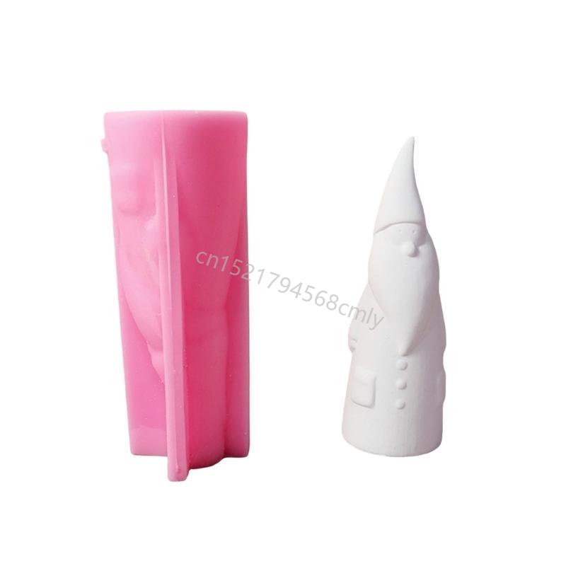 

Christmas Santa Statue Silicone Mold for Candle Soap Making Silicone Molds for Epoxy Resin Handmade Art Craft 6XDE