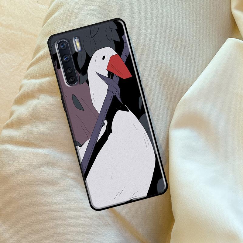 Cartoon Funny Goose Case For Oppo A6 A5 Pro A15 A57 A17 A54 A74 A94 A76 A16 A96 A40 A60 A80 A18 A38 A58 A78 A98