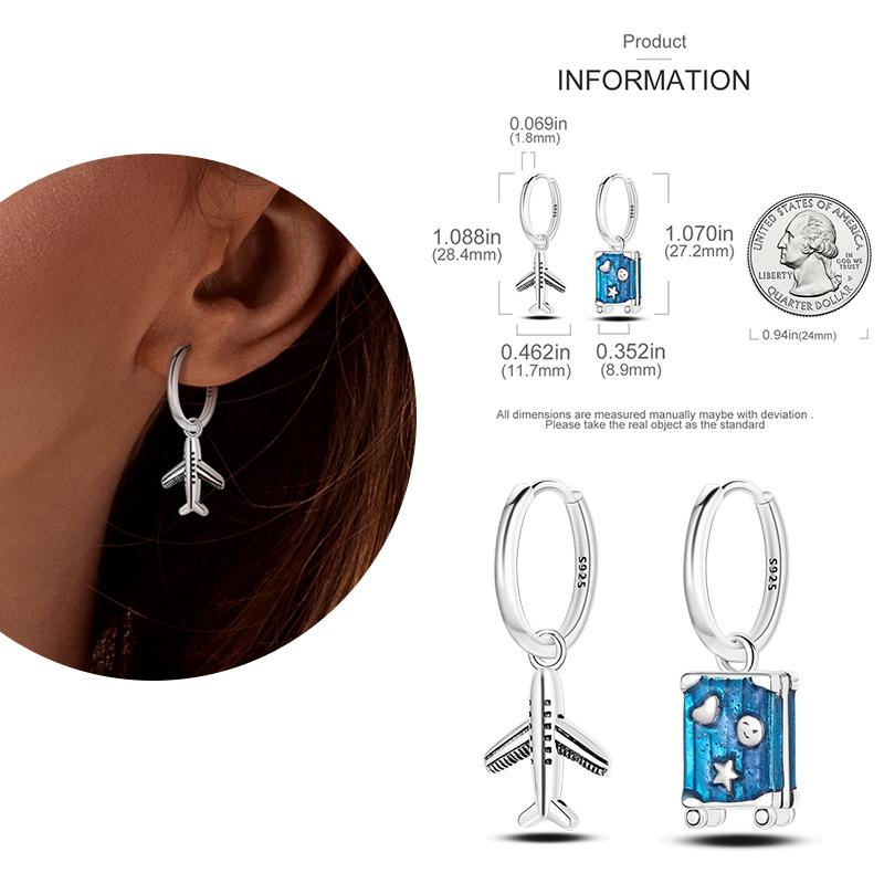 NEW Round Original CZ Hoop Earrings Heart U Shape Moon Star Unicorn Earring for Women Party Engagement Jewelry Gift