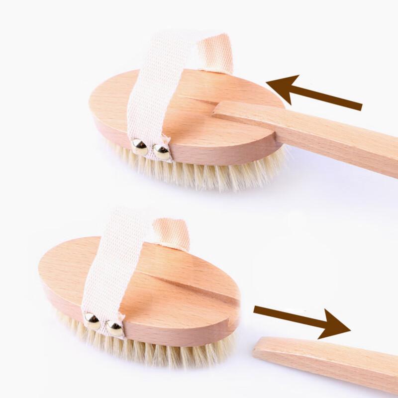 Long-Handle Beechwood Bath Brush
