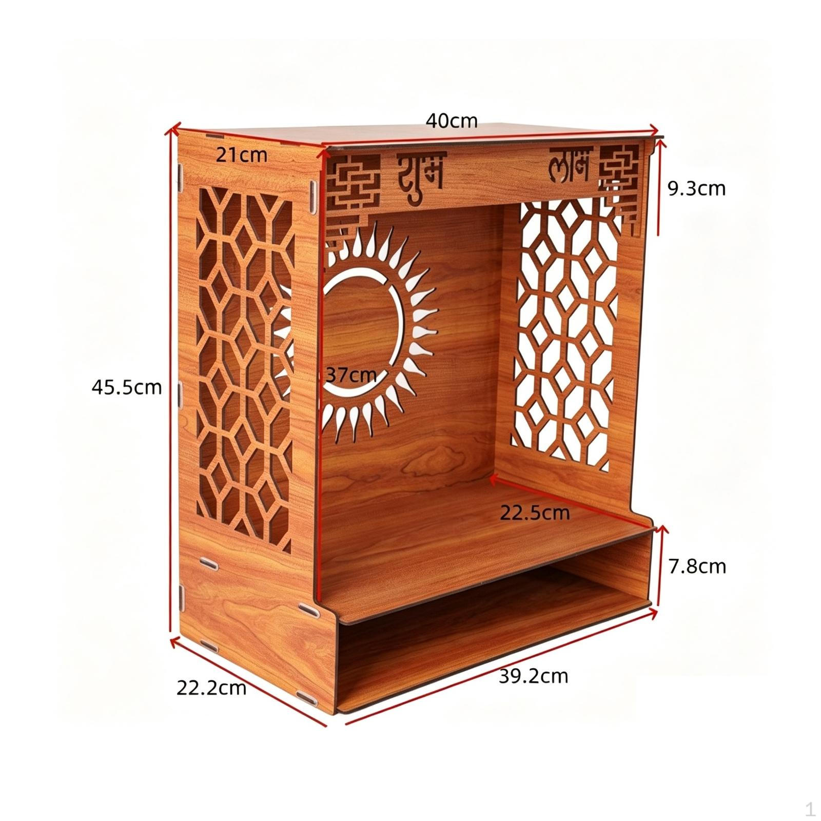 Altar Stand Wooden Shrine Carved with