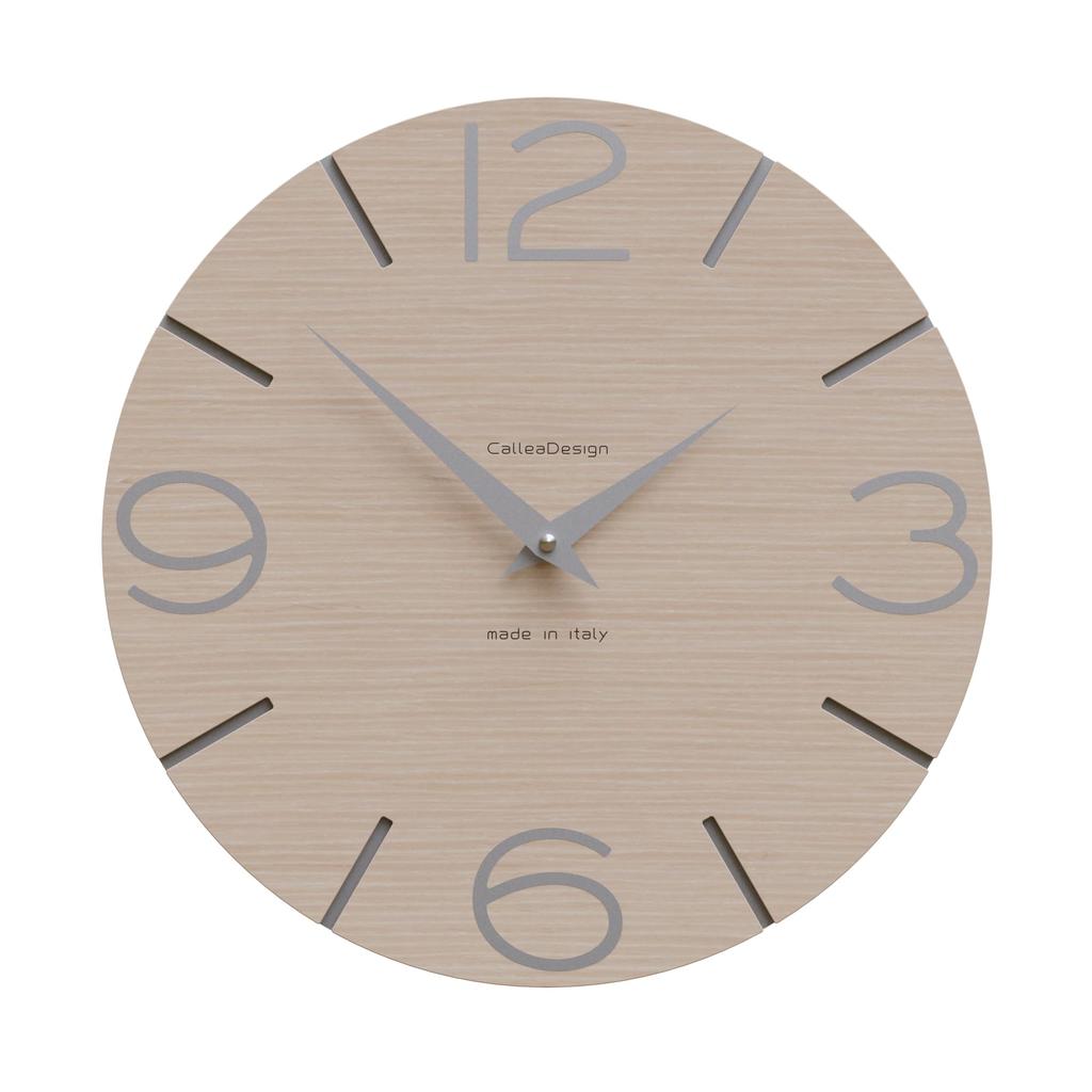 CalleaDesign SMILE Wall Clock Bleached Oak