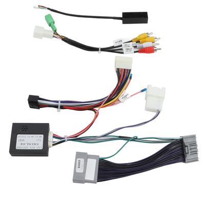 16 Pin Car Audio Power Cable Adapter with Canbus Box Replacement for Mitsubishi Pajero Outlander