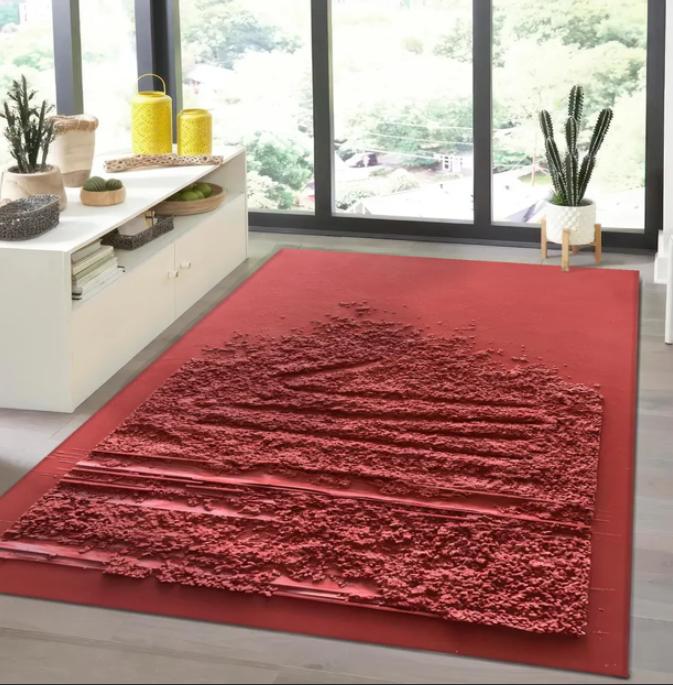 

Bear Cave 2D Illusion Area Rug Rustic Cabin Carpet Mountain Nature Decor Underwater Optical Illusion Carpet Game Room Decor 40x60cm