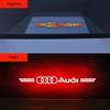 PVC Car Logo Brake Light Projection Warning Lights Board Sticker Emblem Accessories For  Dgrb6 Quattro Sport RS S-line A3 A4 A6