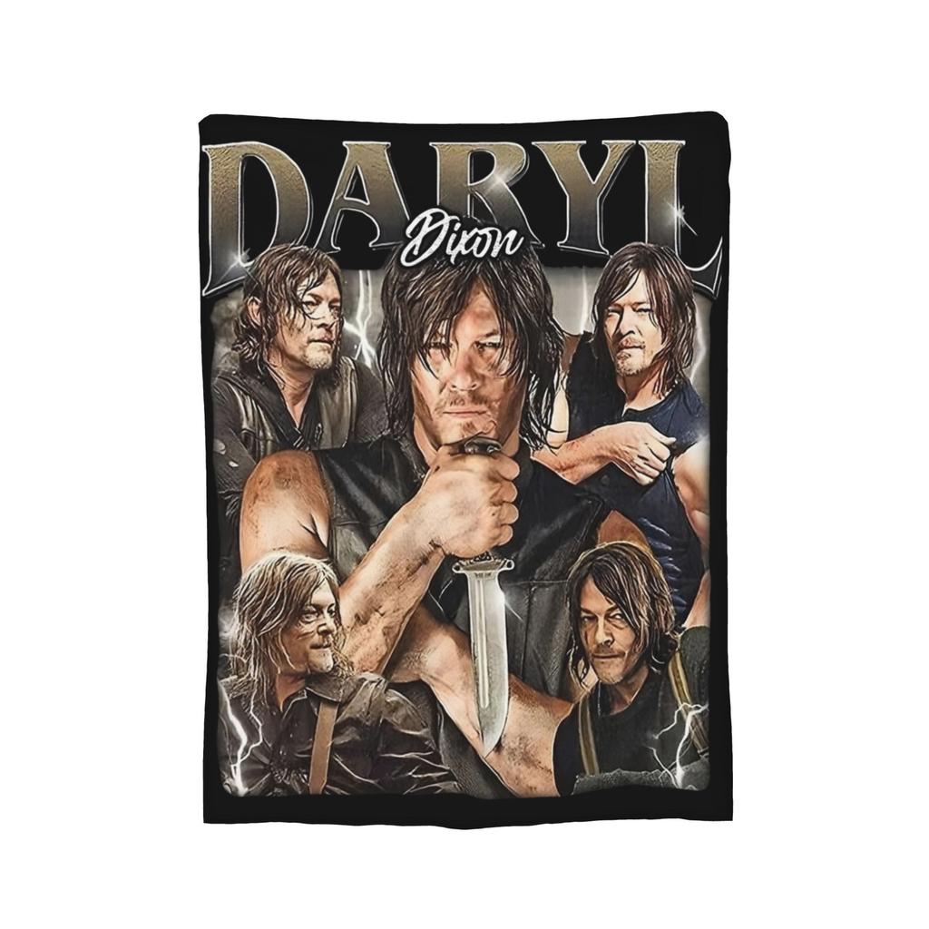 Daryls Dixon The Walking Dead Blankets Velvet Spring/Autumn Multifunction Super Warm Throw Blanket for Home Bedroom Bedspreads