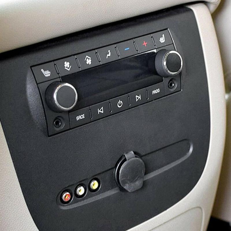2Pcs Rear Radio Audio Volume Control Knob Button 22912547 Fit for GMC Sierra Buick Enclave Cadillac Chevrolet Silverado Tahoe